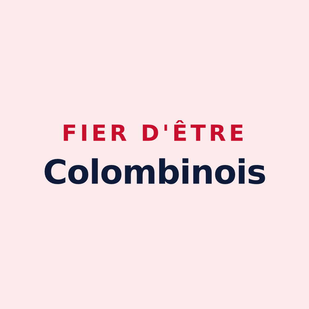 Magnet « Fier d'être Colombinois » — design pour Colombiers