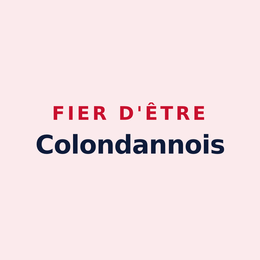 Magnet « Fier d'être Colondannois » — design pour Colondannes