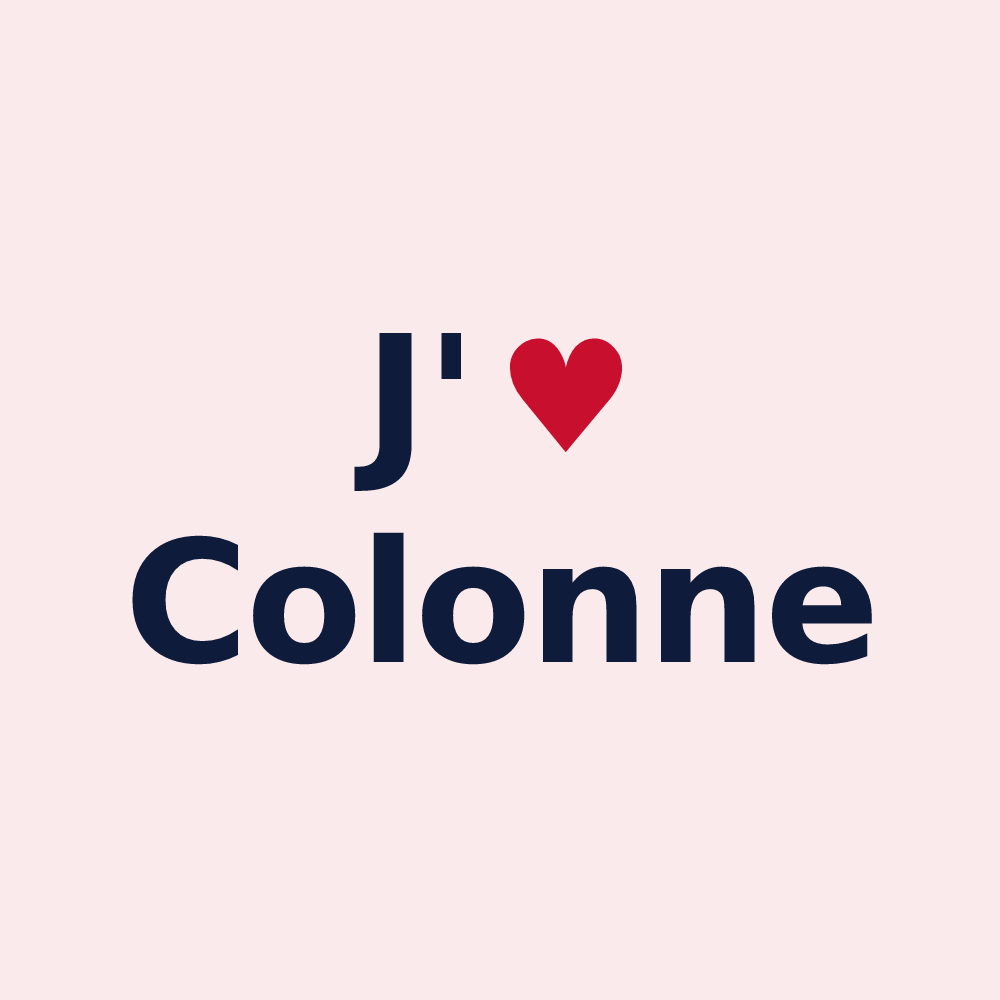 Magnet personnalisé Colonne — design J'aime Colonne
