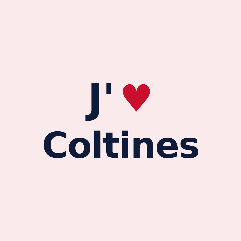 Magnet personnalisé Coltines — design J'aime Coltines