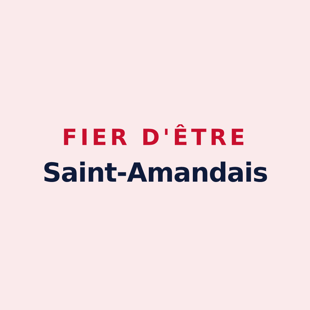 Magnet « Fier d'être Saint-Amandais » — design pour Coly-Saint-Amand