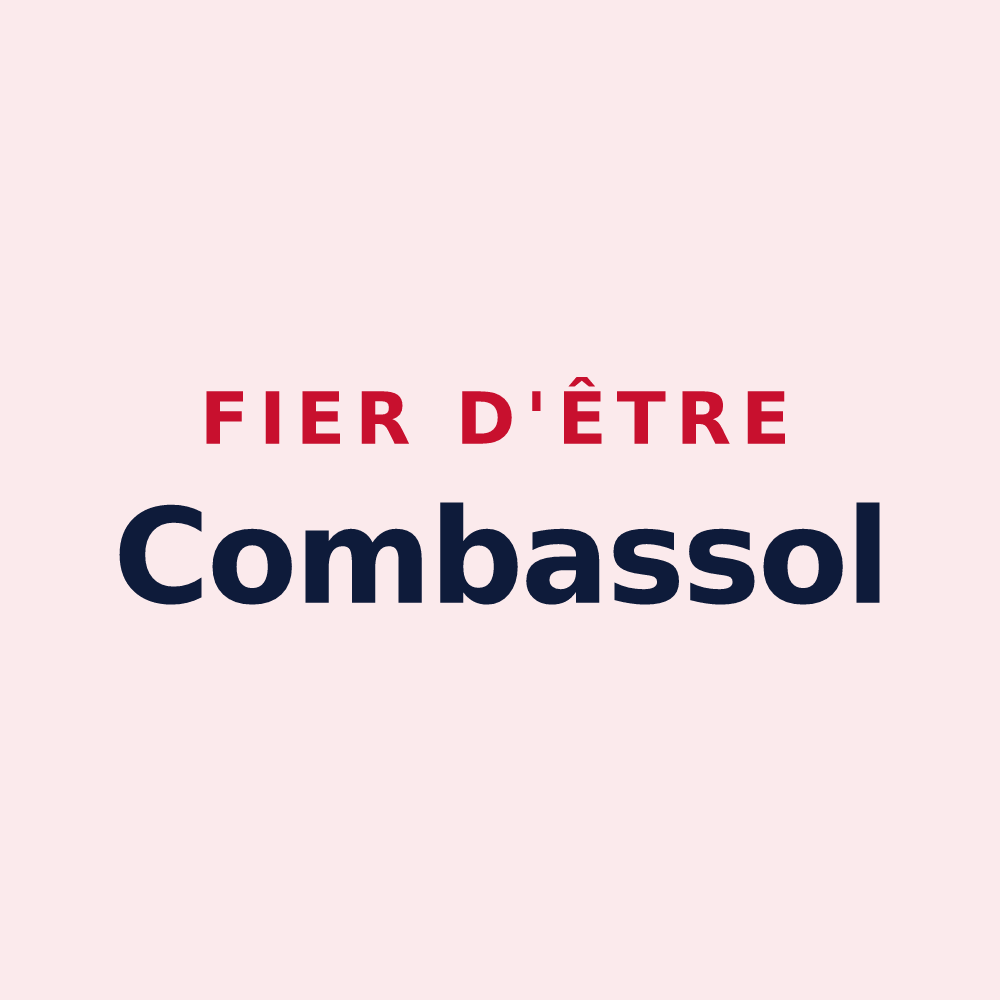 Magnet « Fier d'être Combassol » — design pour Combas