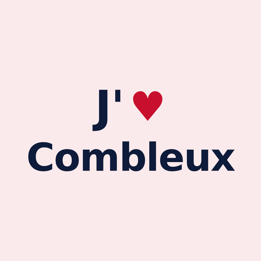 Magnet personnalisé Combleux — design J'aime Combleux