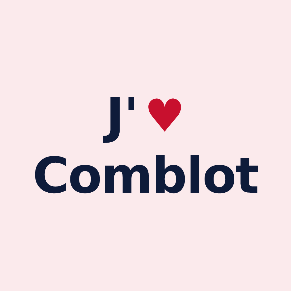 Magnet personnalisé Comblot — design J'aime Comblot