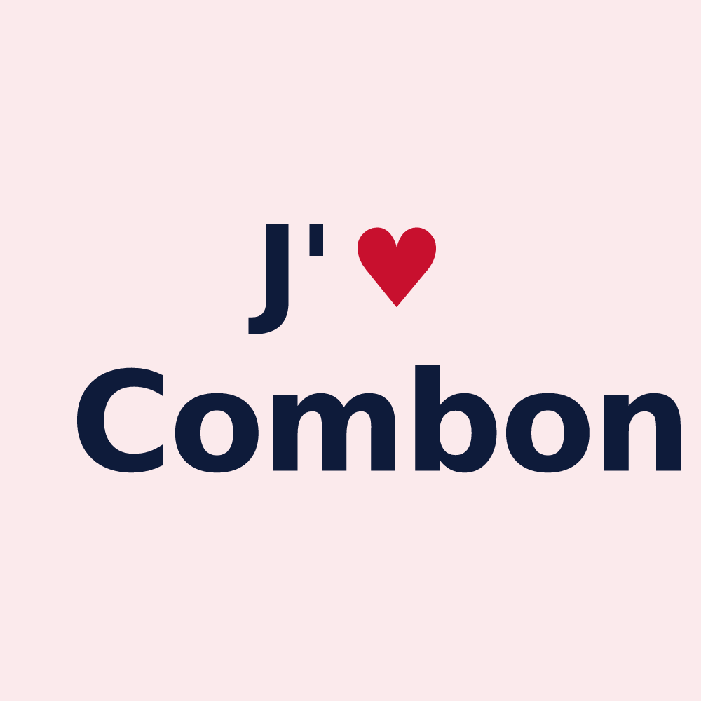 Magnet personnalisé Combon — design J'aime Combon