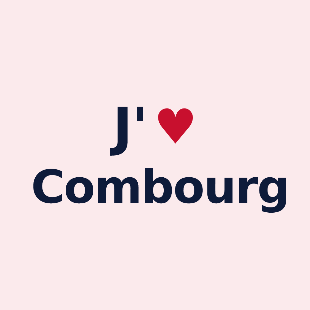 Magnet personnalisé Combourg — design « J'aime Combourg » imprimé sur le magnet