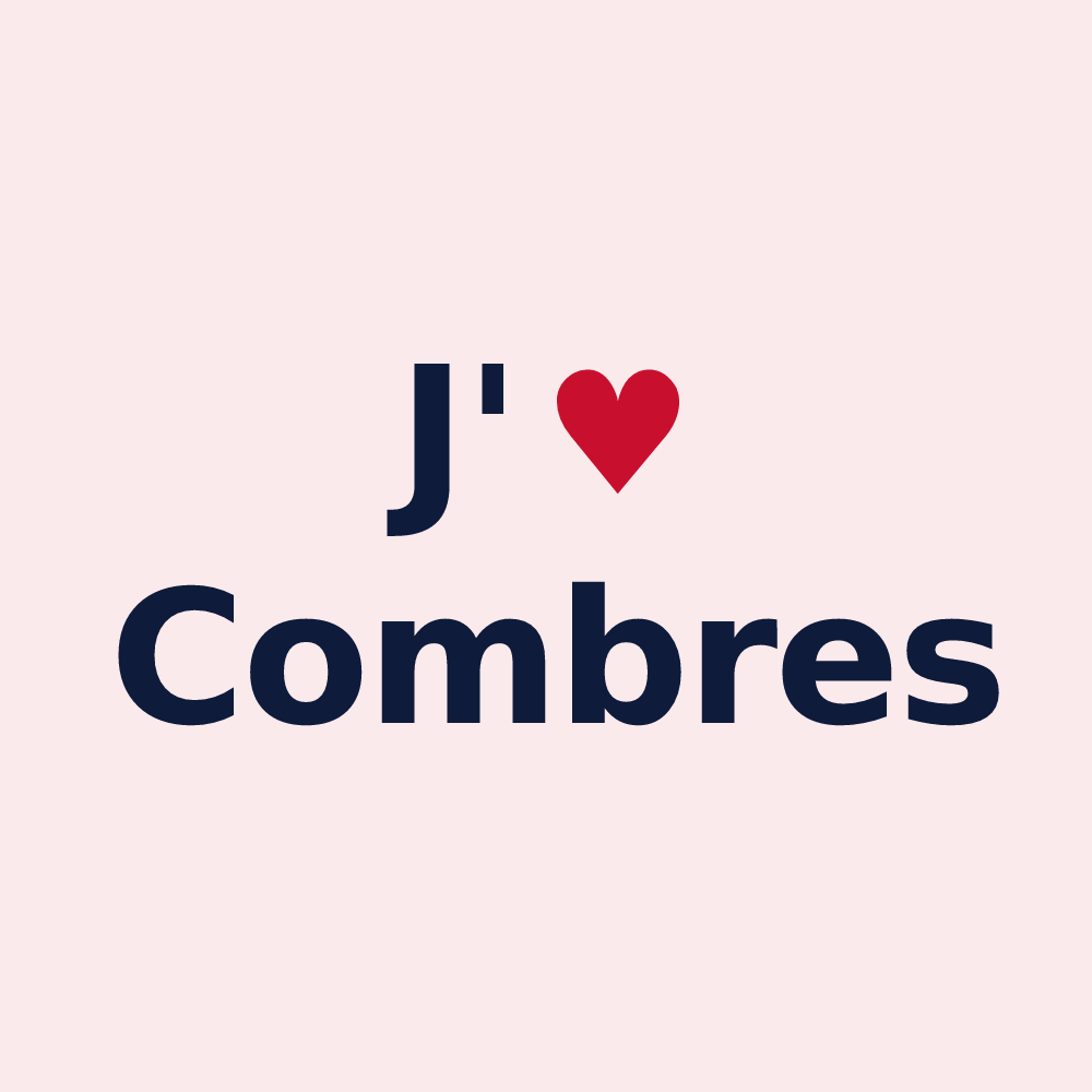 Magnet personnalisé Combres — design J'aime Combres