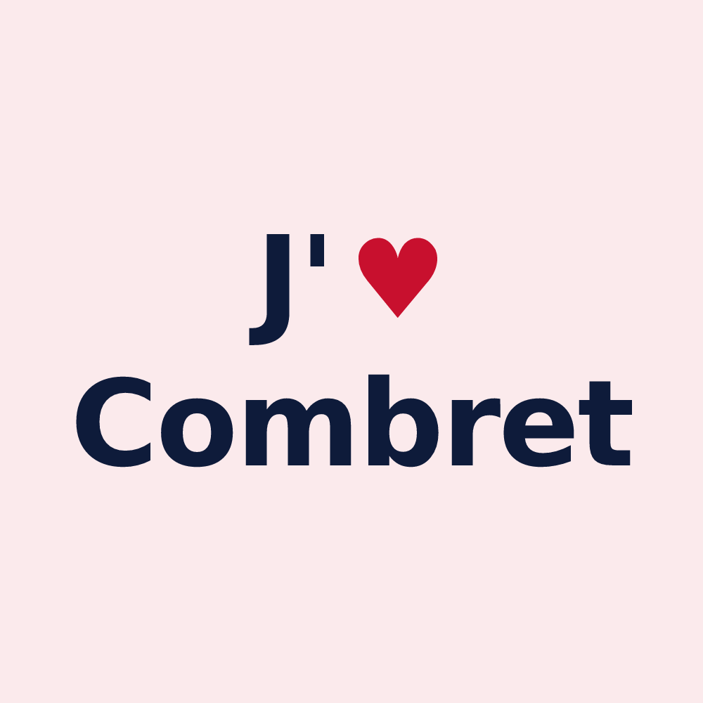 Magnet personnalisé Combret — design J'aime Combret