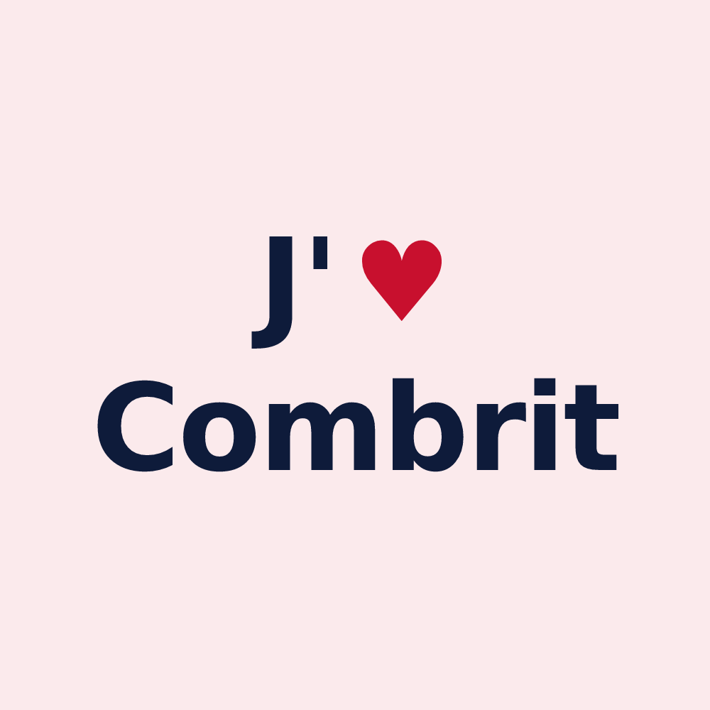 Magnet personnalisé Combrit — design J'aime Combrit