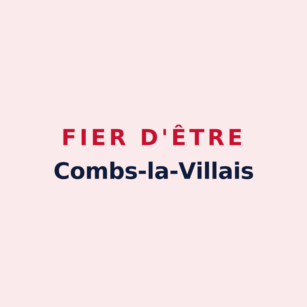 Magnet « Fier d'être Combs-la-Villais » — design pour Combs-la-Ville