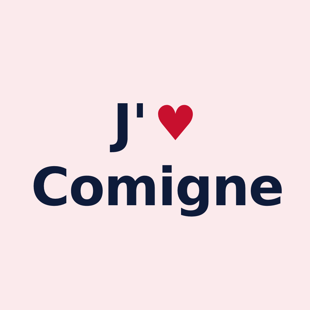 Magnet personnalisé Comigne — design J'aime Comigne