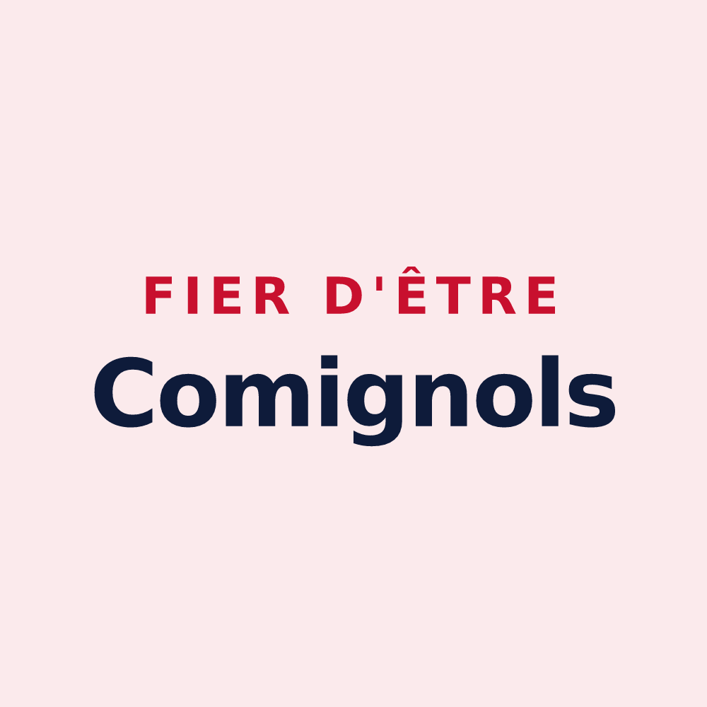 Magnet « Fier d'être Comignols » — design pour Comigne