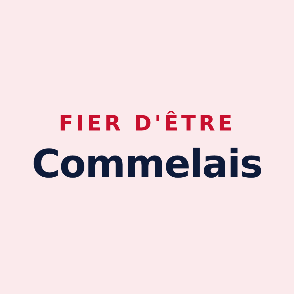 Magnet « Fier d'être Commelais » — design pour Commeaux