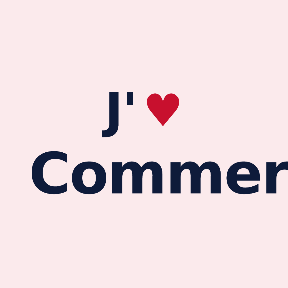 Magnet personnalisé Commer — design J'aime Commer