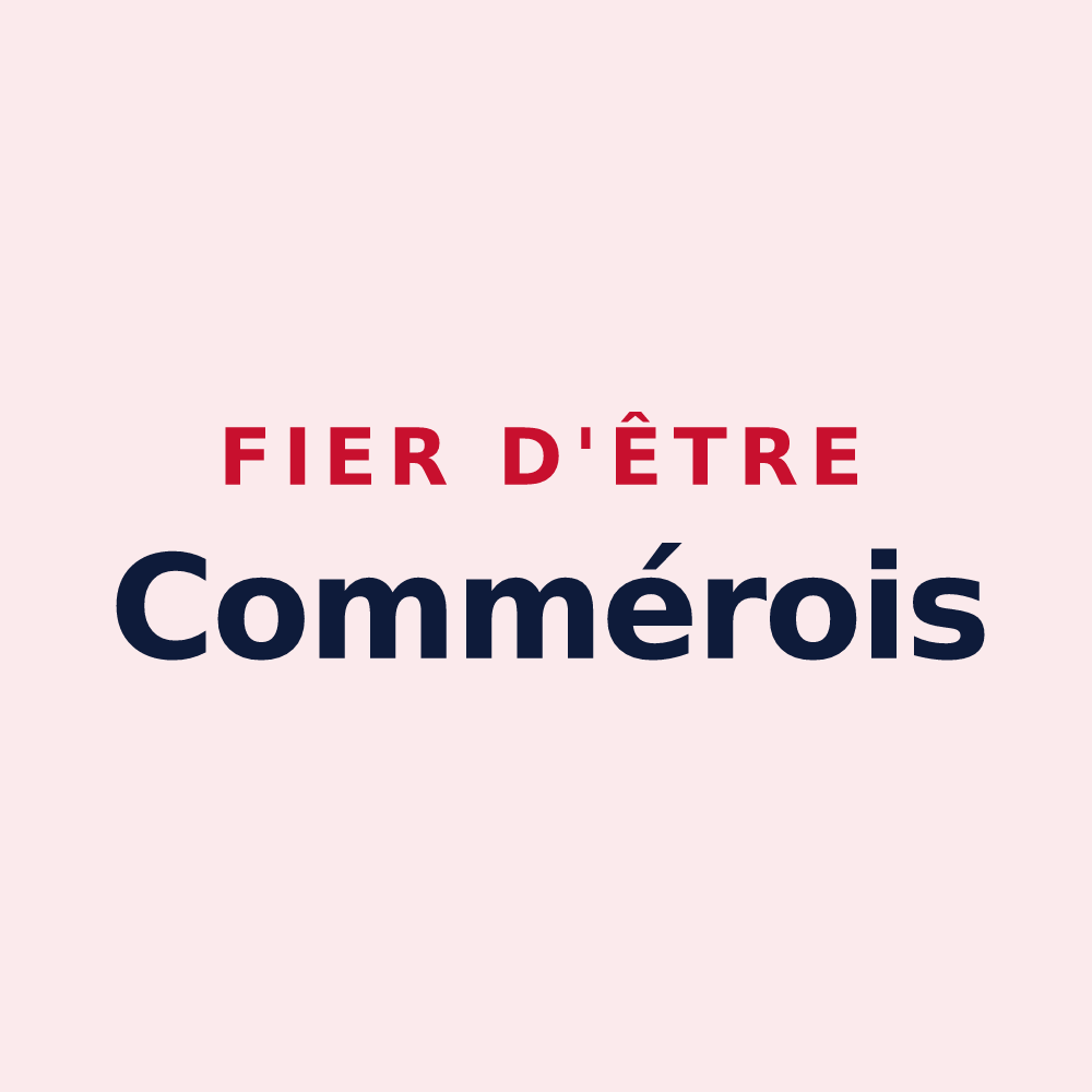 Magnet « Fier d'être Commérois » — design pour Commer