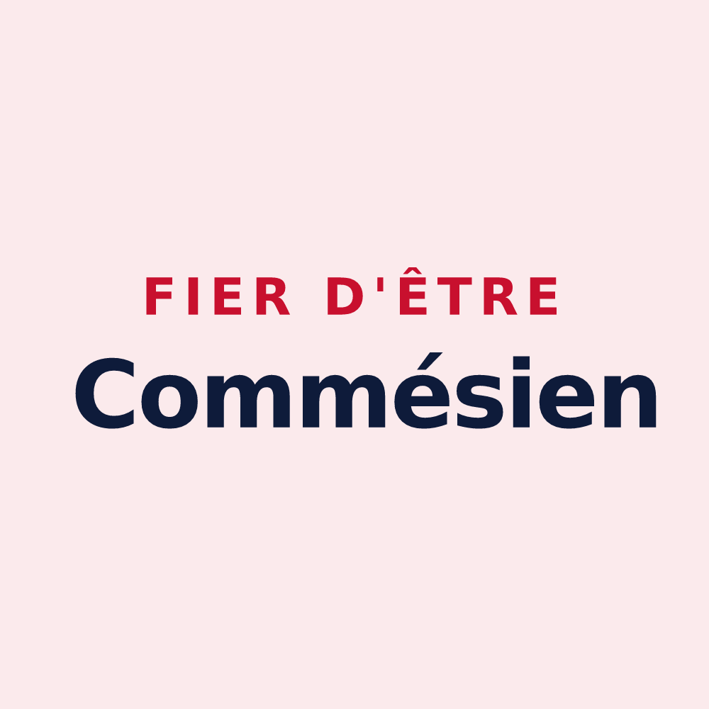 Magnet « Fier d'être Commésien » — design pour Commes