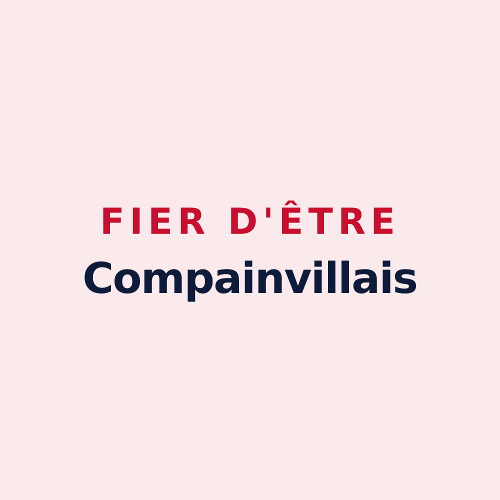 Magnet « Fier d'être Compainvillais » — design pour Compainville