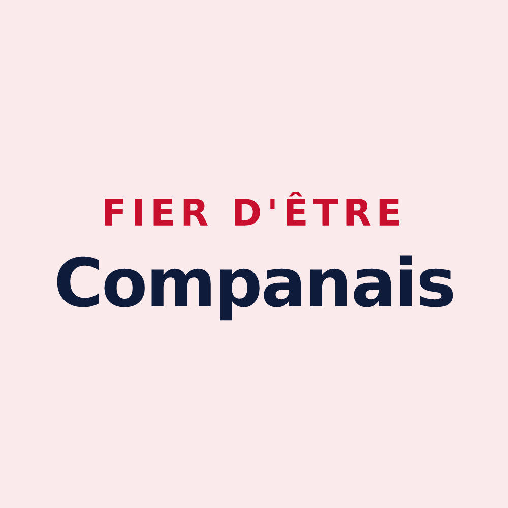 Magnet « Fier d'être Companais » — design pour Compans