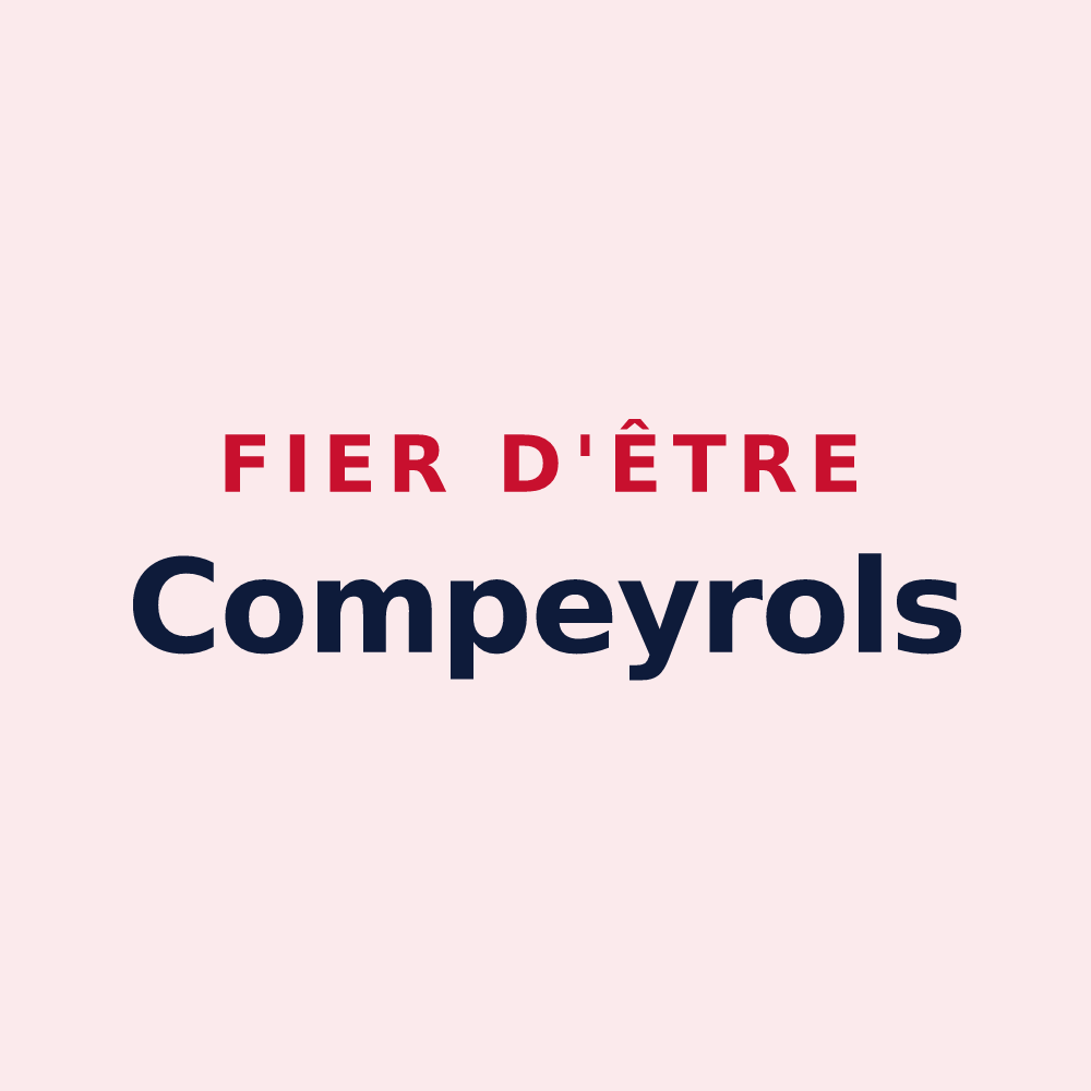 Magnet « Fier d'être Compeyrols » — design pour Compeyre