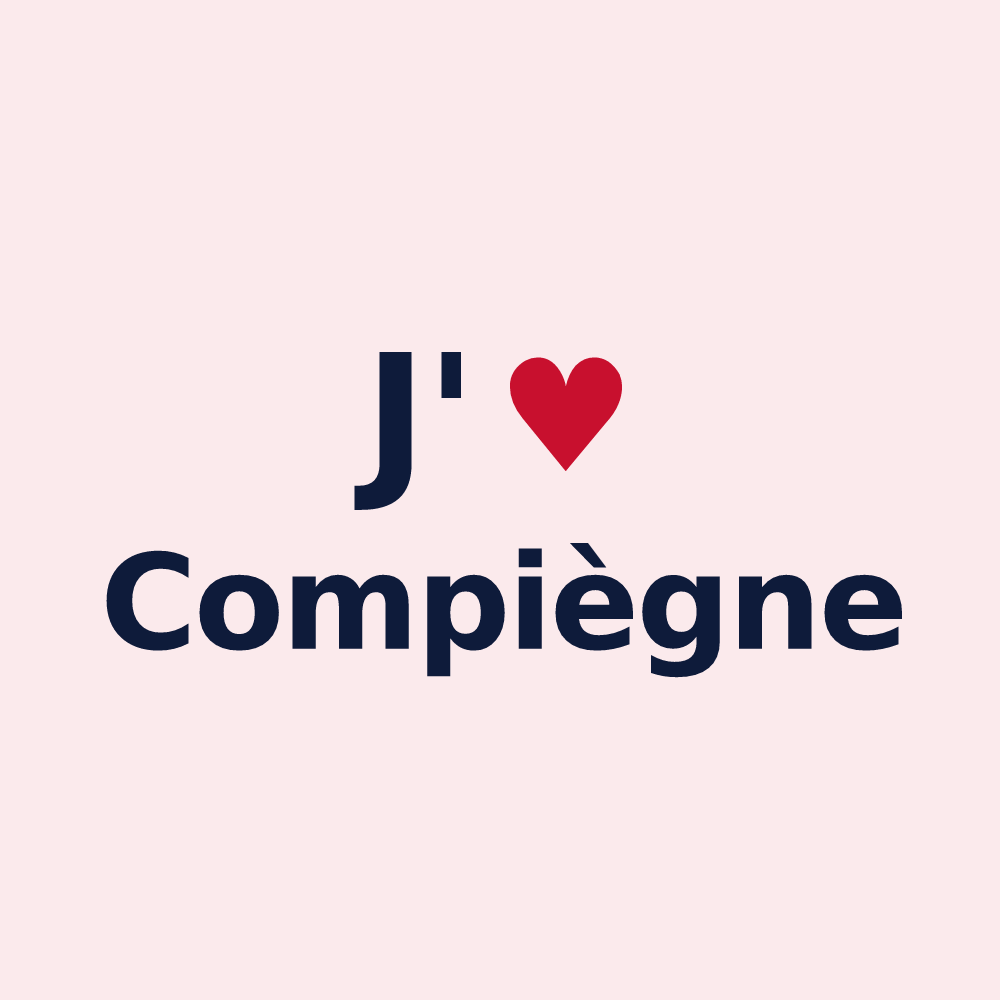 Magnet personnalisé Compiègne — design J'aime Compiègne