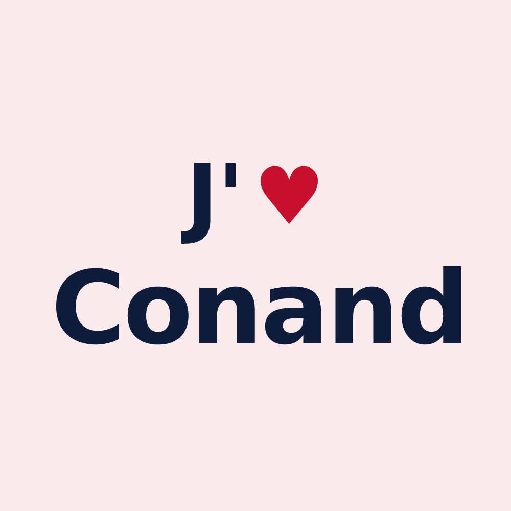 Magnet personnalisé Conand — design J'aime Conand