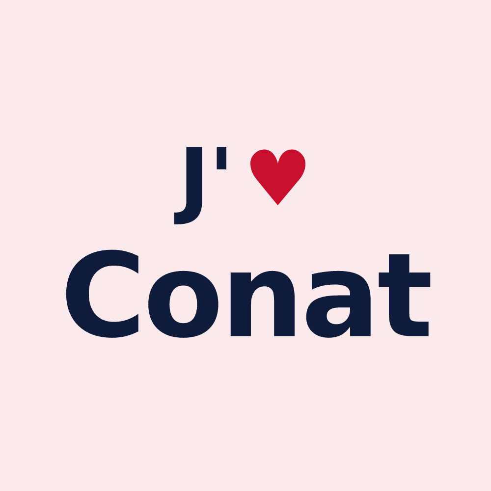 Magnet personnalisé Conat — design J'aime Conat