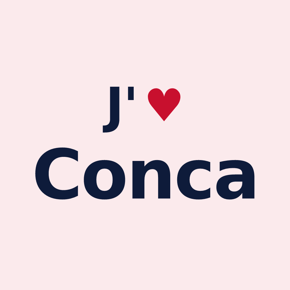 Magnet personnalisé Conca — design J'aime Conca