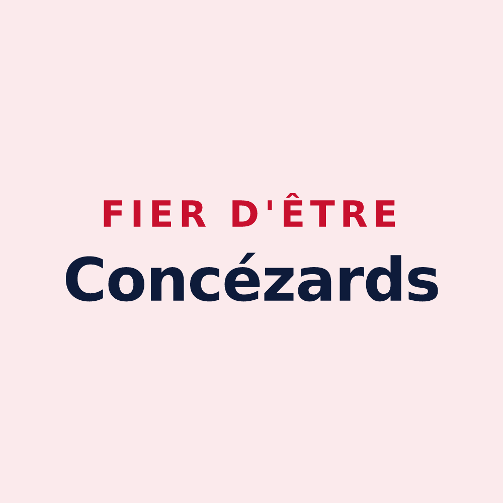 Magnet « Fier d'être Concézards » — design pour Concèze