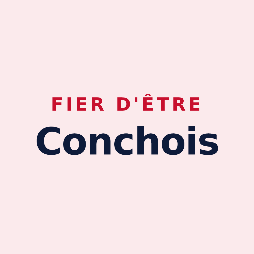 Magnet « Fier d'être Conchois » — design pour Conches-en-Ouche