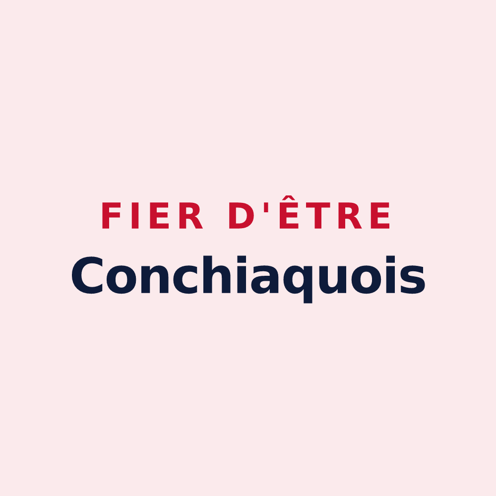 Magnet « Fier d'être Conchiaquois » — design pour Conchy-sur-Canche