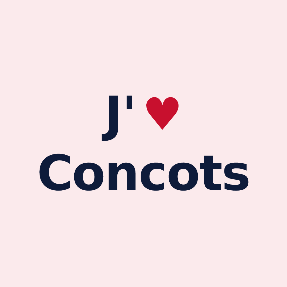 Magnet personnalisé Concots — design J'aime Concots