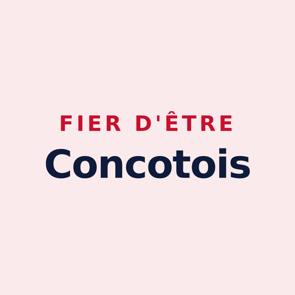 Magnet « Fier d'être Concotois » — design pour Concots