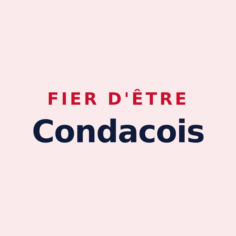 Magnet « Fier d'être Condacois » — design pour Condac