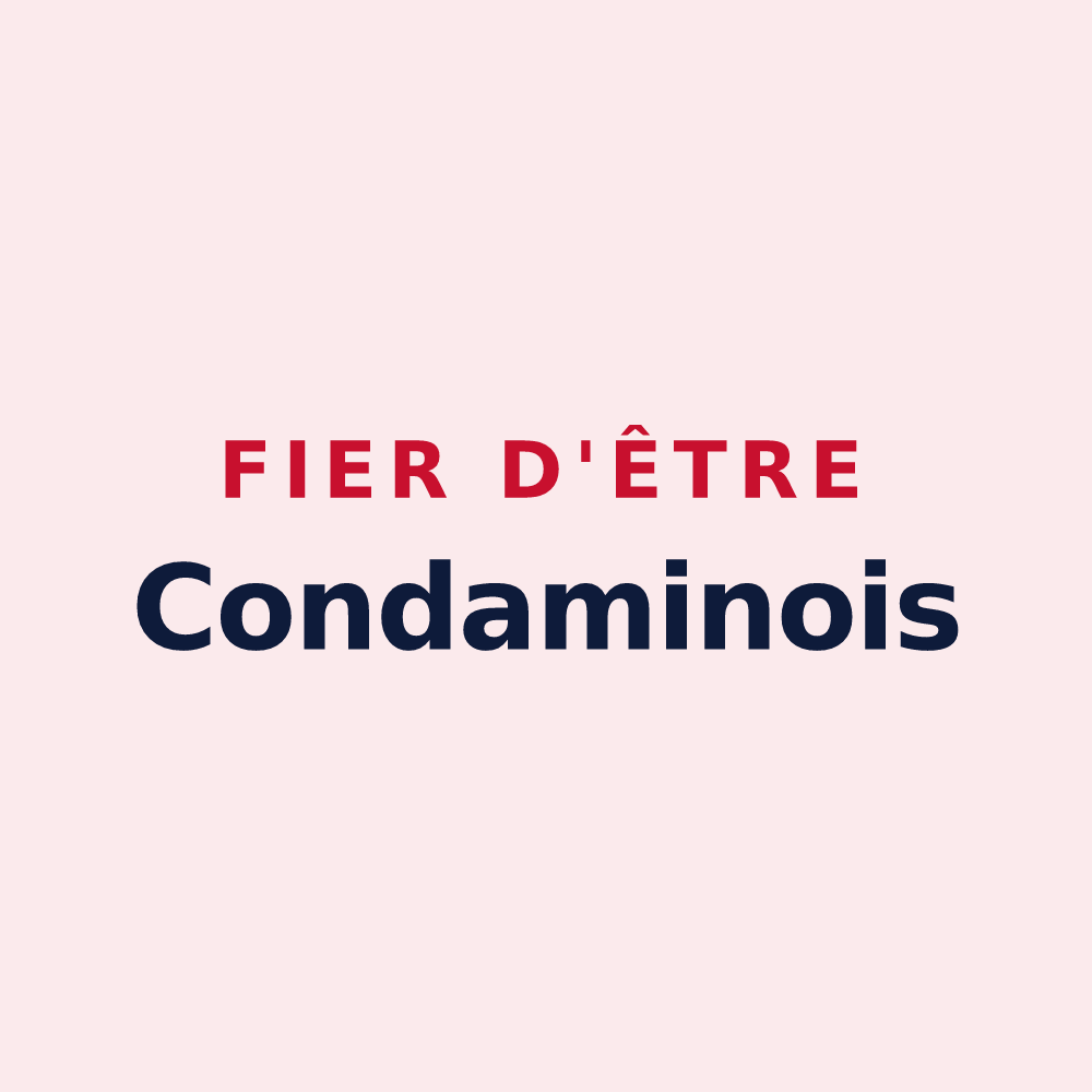 Magnet « Fier d'être Condaminois » — design pour Condamine