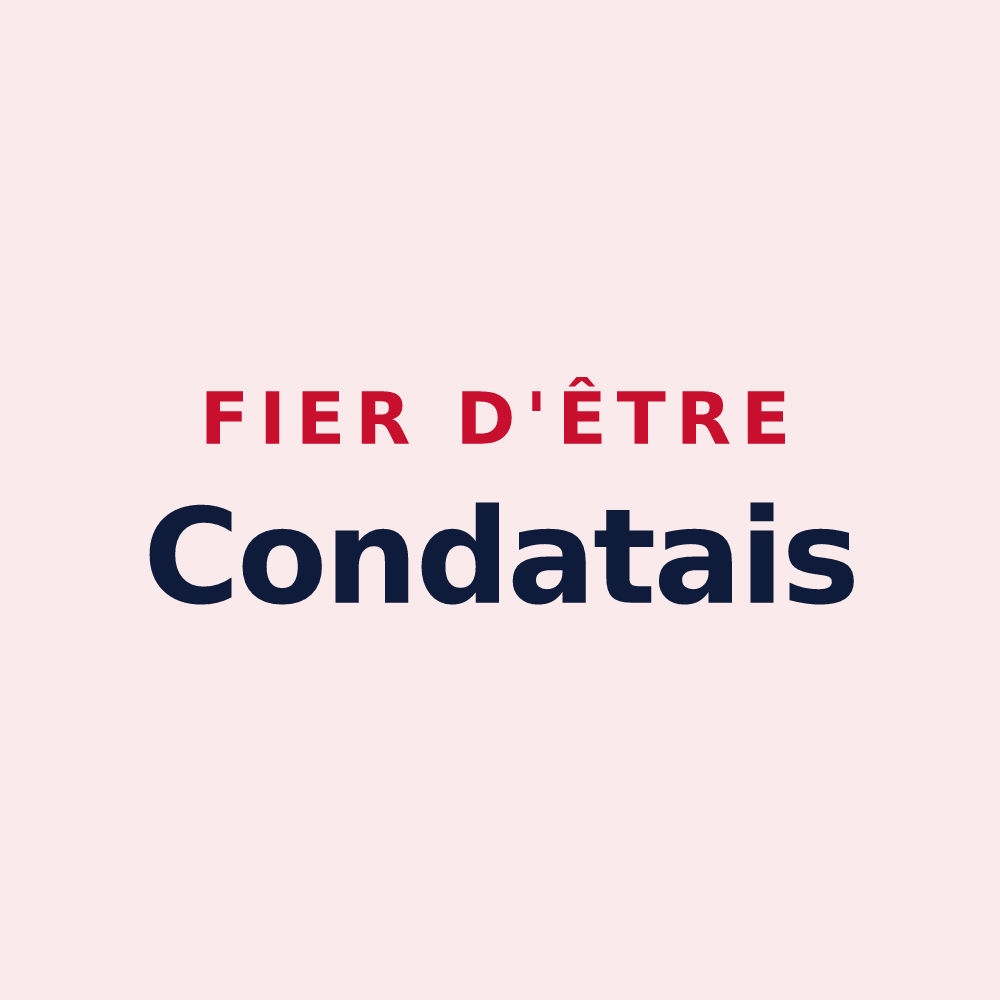 Magnet « Fier d'être Condatais » — design pour Condat
