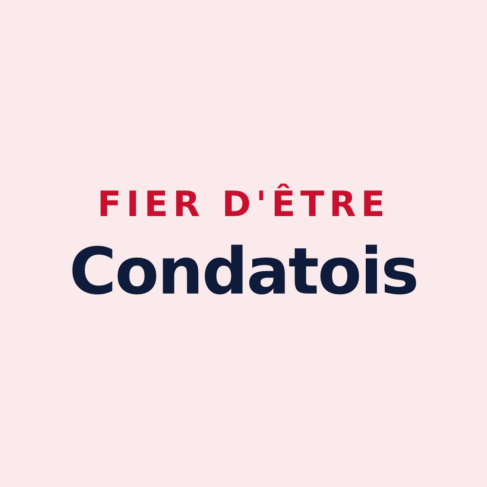 Magnet « Fier d'être Condatois » — design pour Condat-sur-Vienne