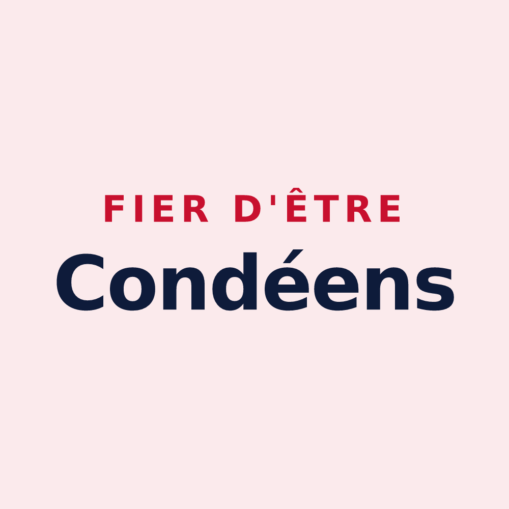 Magnet « Fier d'être Condéens » — design pour Condé-Northen