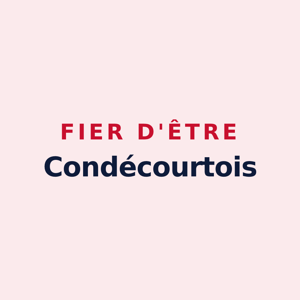 Magnet « Fier d'être Condécourtois » — design pour Condécourt
