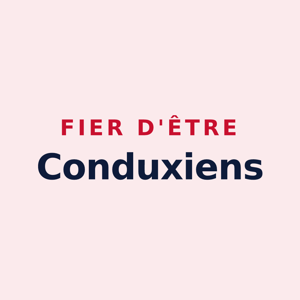 Magnet « Fier d'être Conduxiens » — design pour Condeissiat