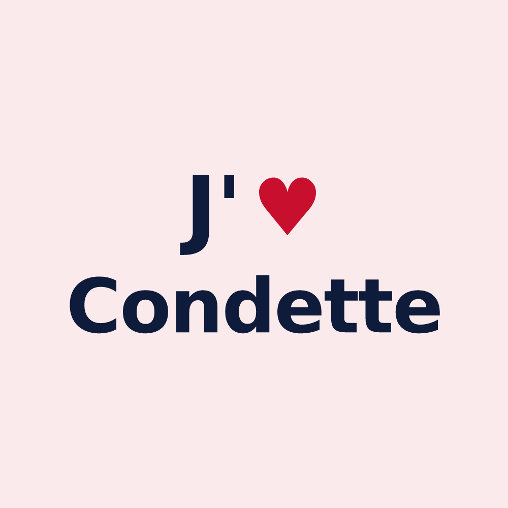 Magnet personnalisé Condette — design J'aime Condette