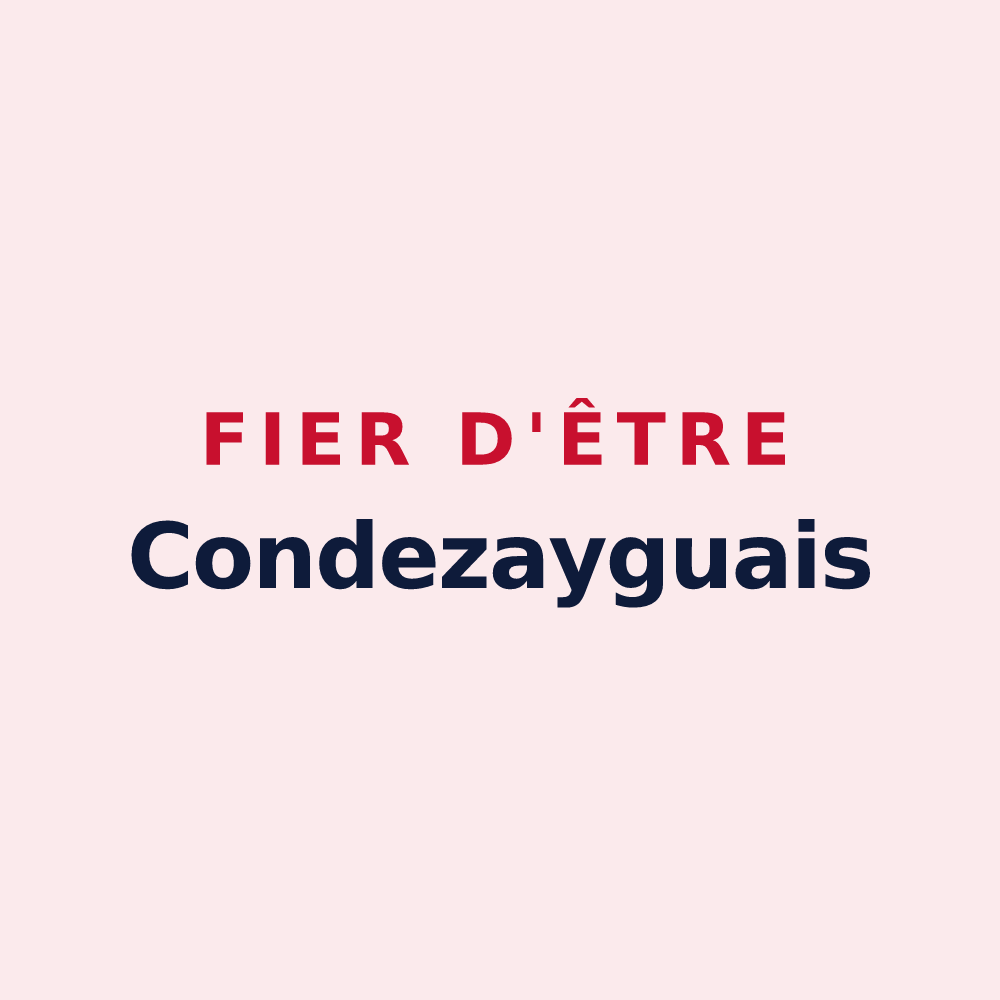 Magnet « Fier d'être Condezayguais » — design pour Condezaygues