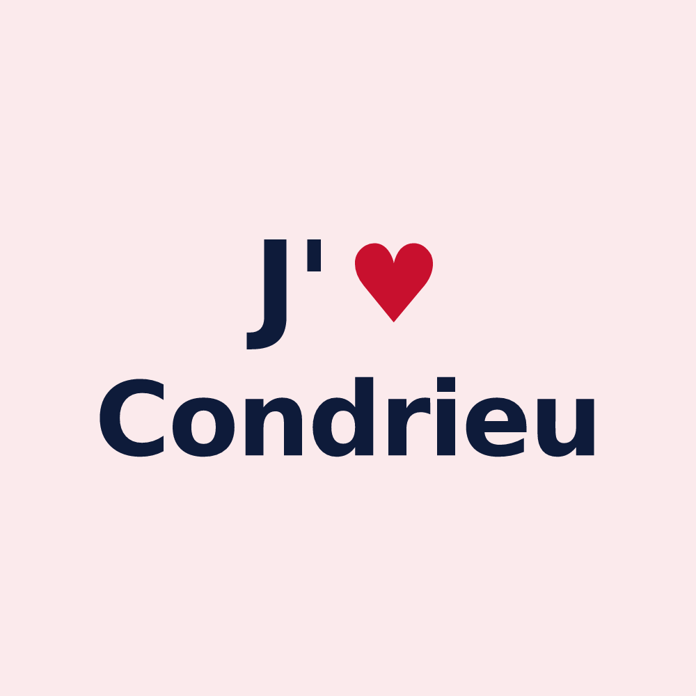 Magnet personnalisé Condrieu — design J'aime Condrieu