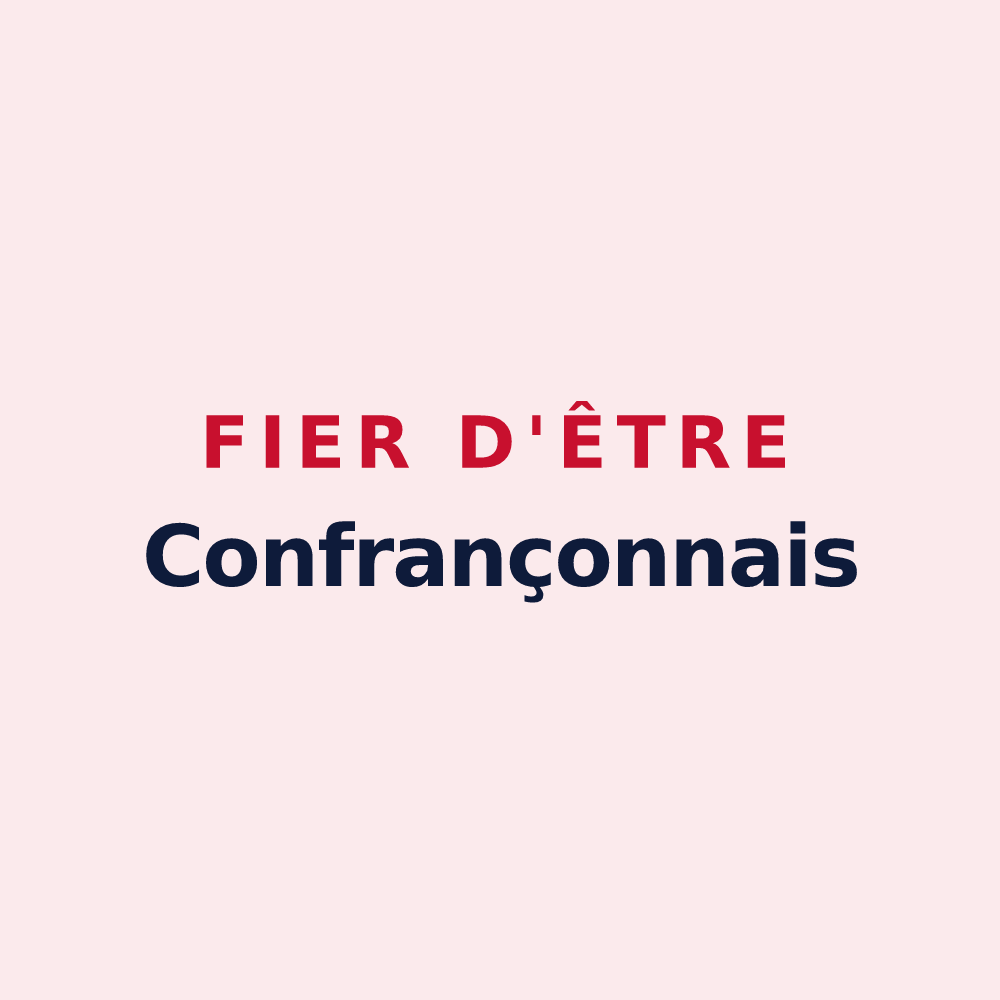 Magnet « Fier d'être Confrançonnais » — design pour Confrançon