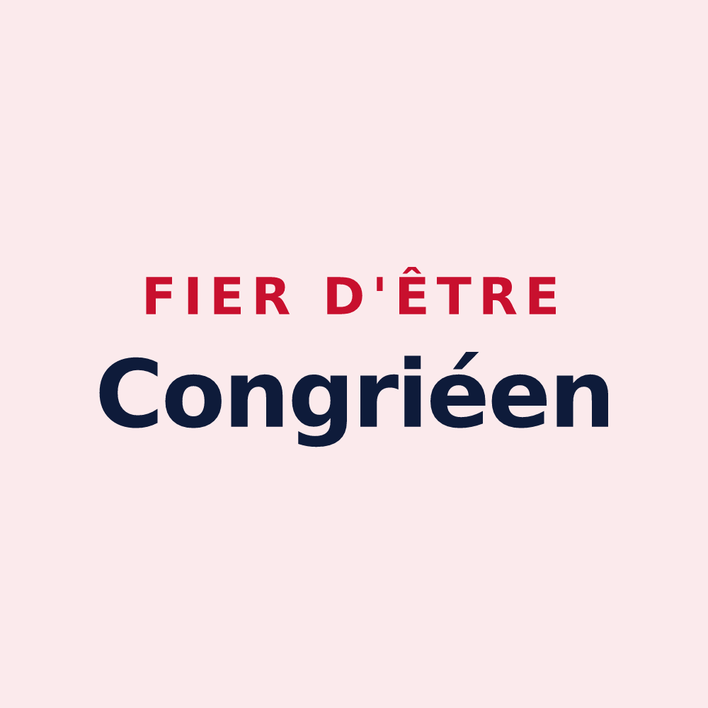 Magnet « Fier d'être Congriéen » — design pour Congrier