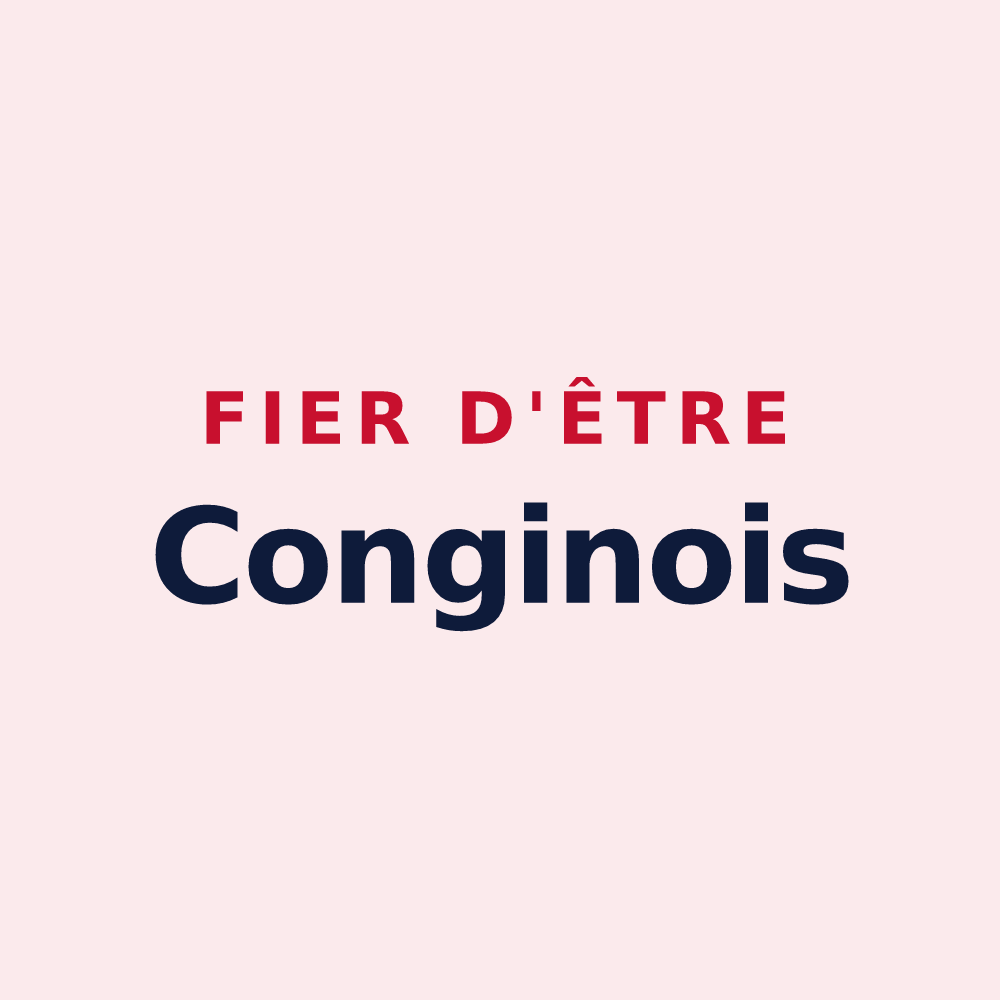 Magnet « Fier d'être Conginois » — design pour Congy