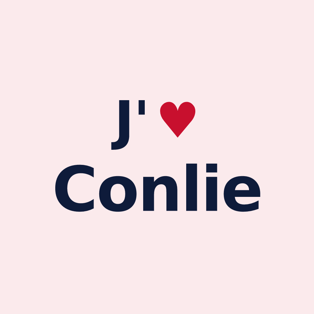 Magnet personnalisé Conlie — design J'aime Conlie