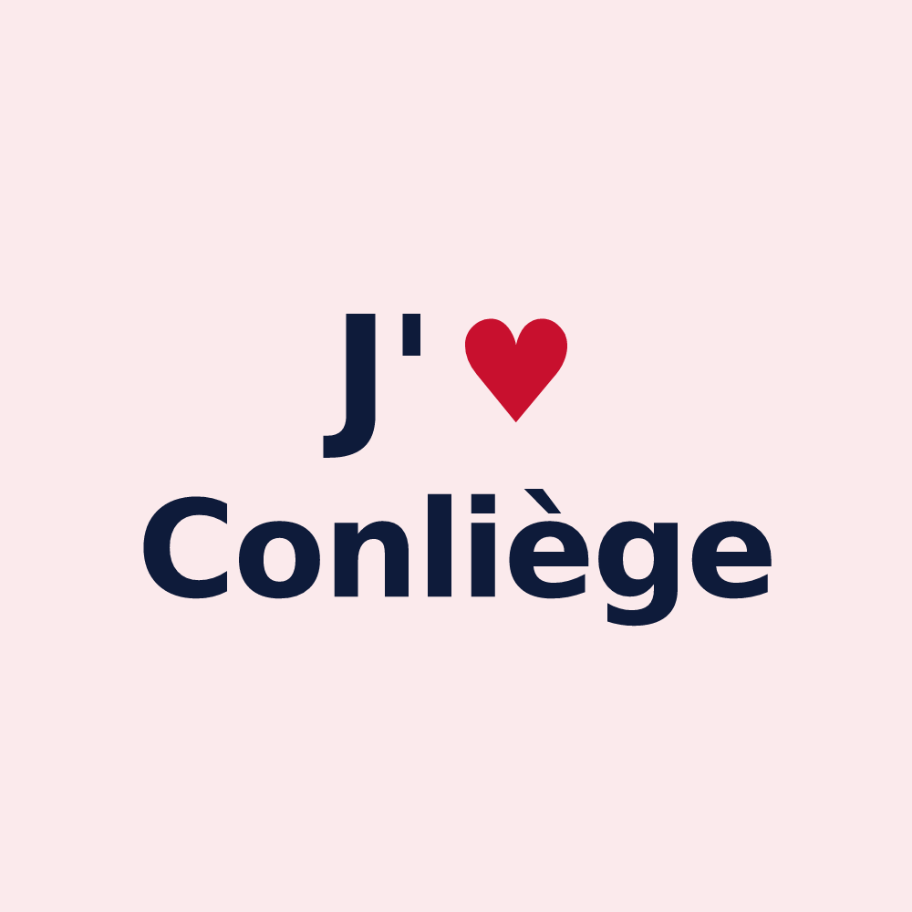 Magnet personnalisé Conliège — design J'aime Conliège