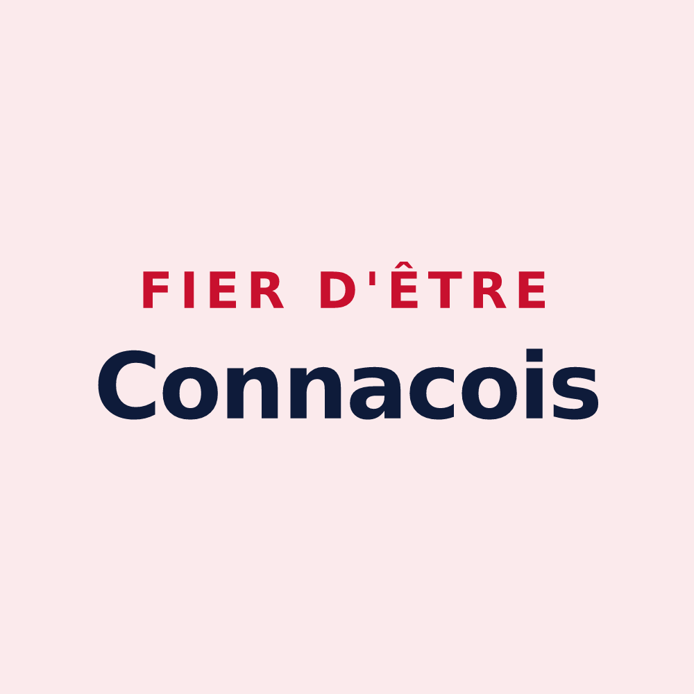 Magnet « Fier d'être Connacois » — design pour Connac