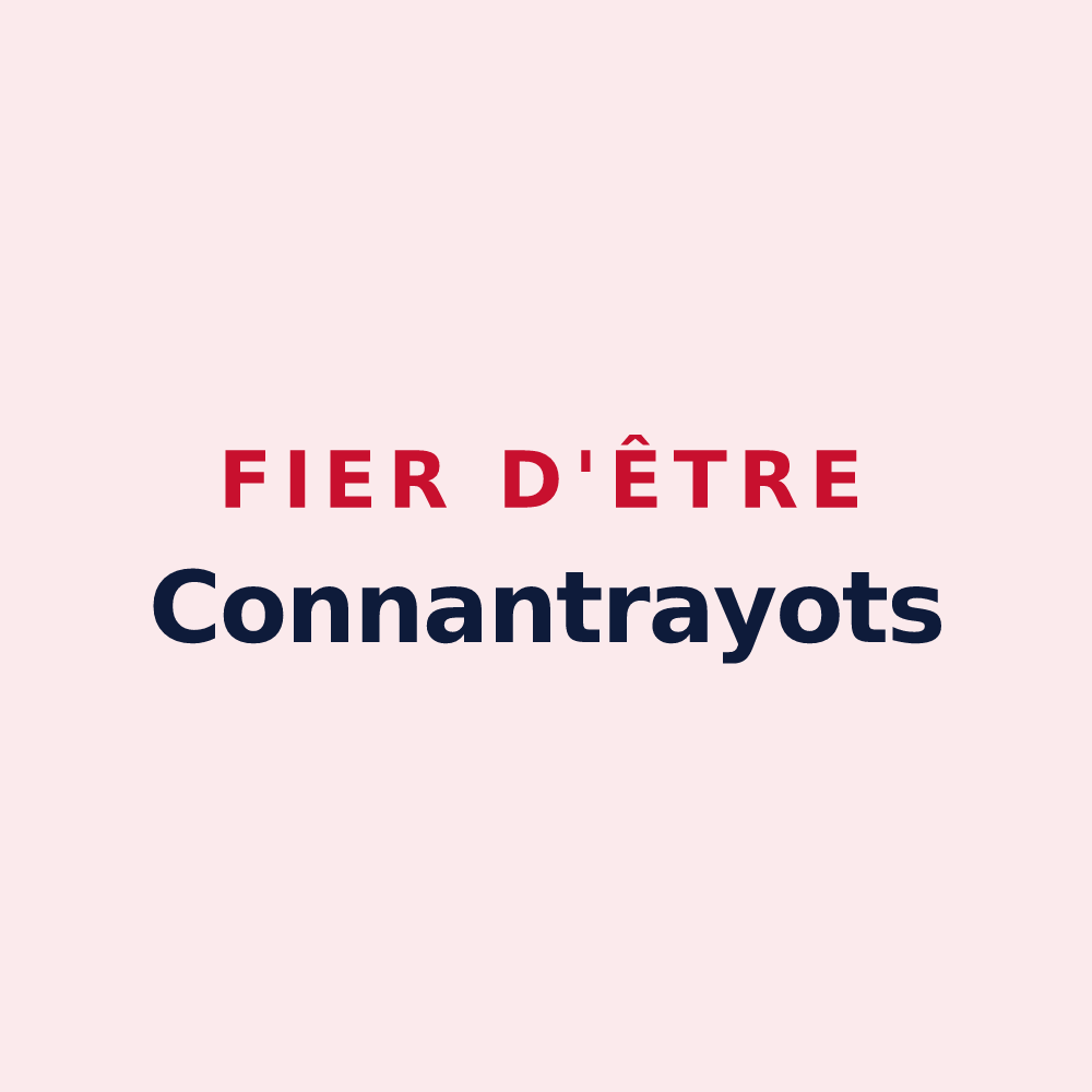 Magnet « Fier d'être Connantrayots » — design pour Connantray-Vaurefroy