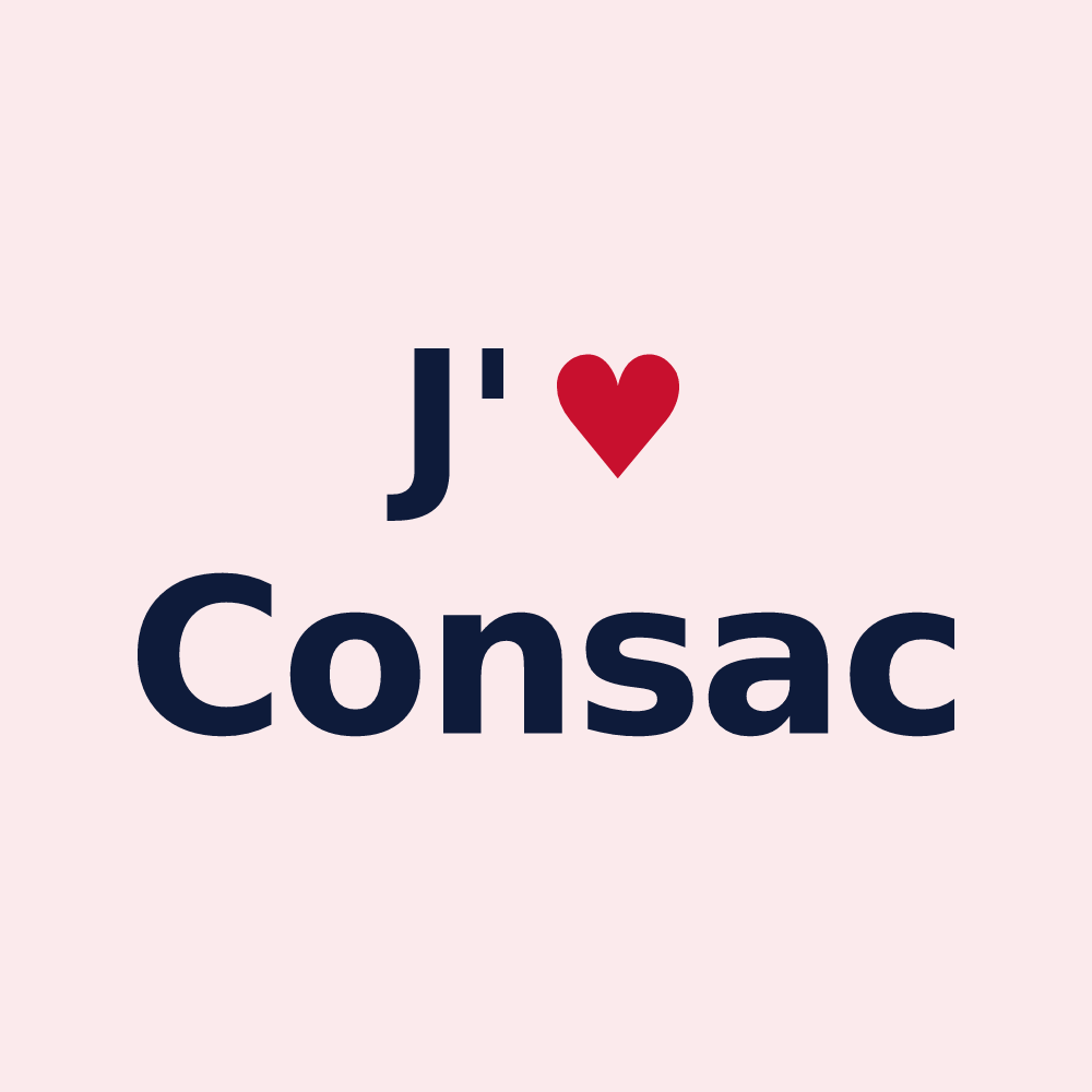 Magnet personnalisé Consac — design J'aime Consac